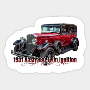 1931 Nash 880 Twin Ignition Straight Eight Sedan Sticker